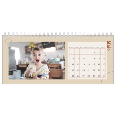 Calendários de mesa — Texto assimétrico [capa]