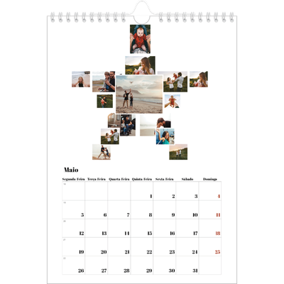 Calendário fotográfico A4 — Formas de colagem [capa]