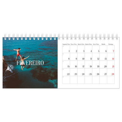 Calendários de mesa — Escapadinha infinita [Fevereiro]