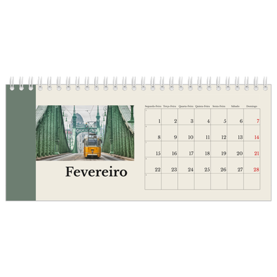 Calendários de mesa — Vistas do mundo [Fevereiro]