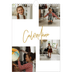 Calendário fotográfico A4 — Marcador dourado [capa]