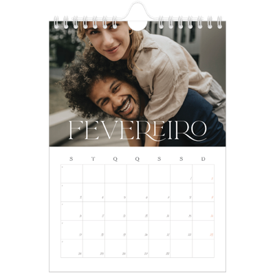 Calendário A5 — Maior que a vida [Fevereiro]