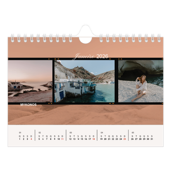 Calendário de Fotografias A5 Paisagem — Aventura e desejo de viajar