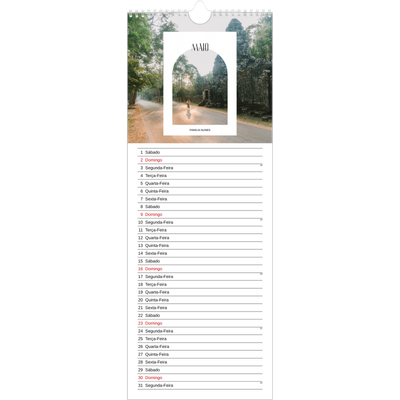 Calendário fino  — O arco aberto [Maio]