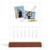 Calendário de mesa com suporte em madeira - vertical  — Estilo de álbum de recortes [Fevereiro]