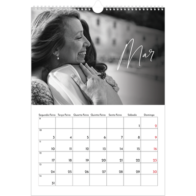 Calendário A3 — Escrita elegante [Março]