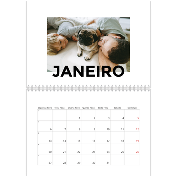 Calendário fotográfico duplo A4 — Scattergram