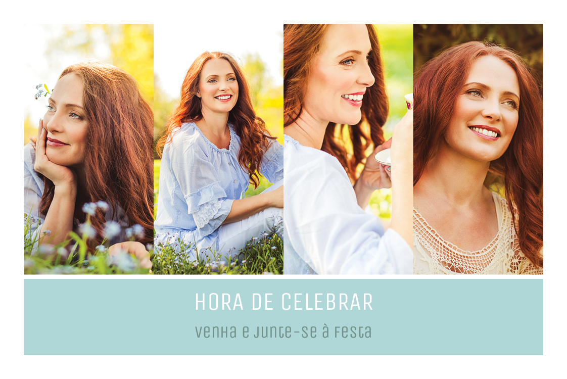 Convites — Pale blue footer