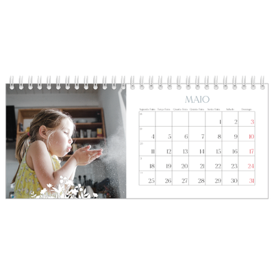 Calendários de mesa — Motivo floral [capa]