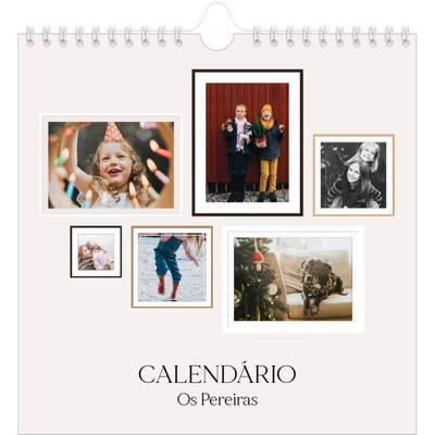 Calendário quadrado — Galeria de fotografias de parede [capa]
