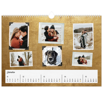 Calendário fotográfico horizontal A3 — Coleção de imagens