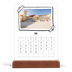 Calendário de mesa com suporte em madeira - vertical  — Momentos de álbum de recortes [Abril]