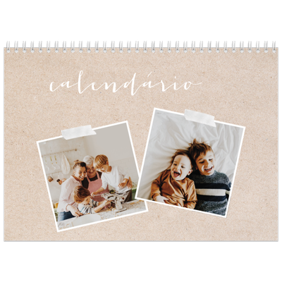 Calendário A4 duplo — Calendário de livros de recortes [capa]