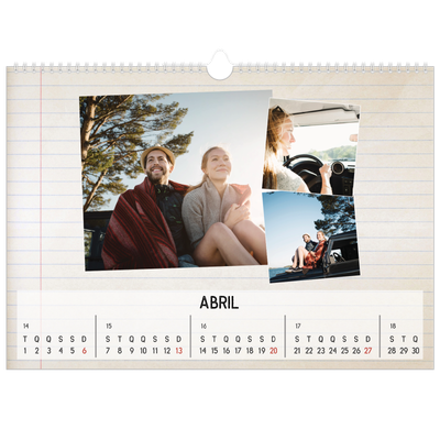 Calendário A3 Horizontal — Parts unknown [Abril]