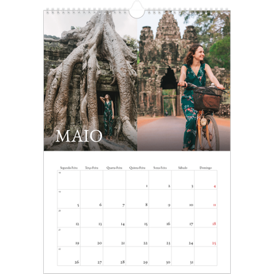 Calendário A3 — Serifa simples [capa]