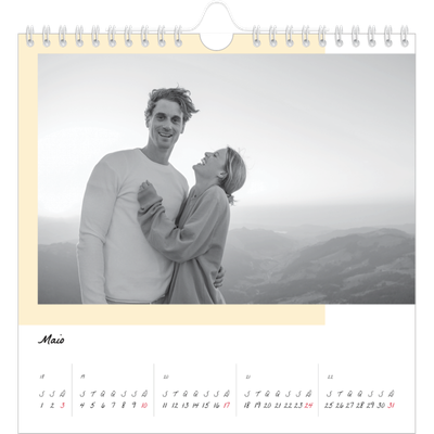 Calendário quadrado — Ecrãs a cores [capa]