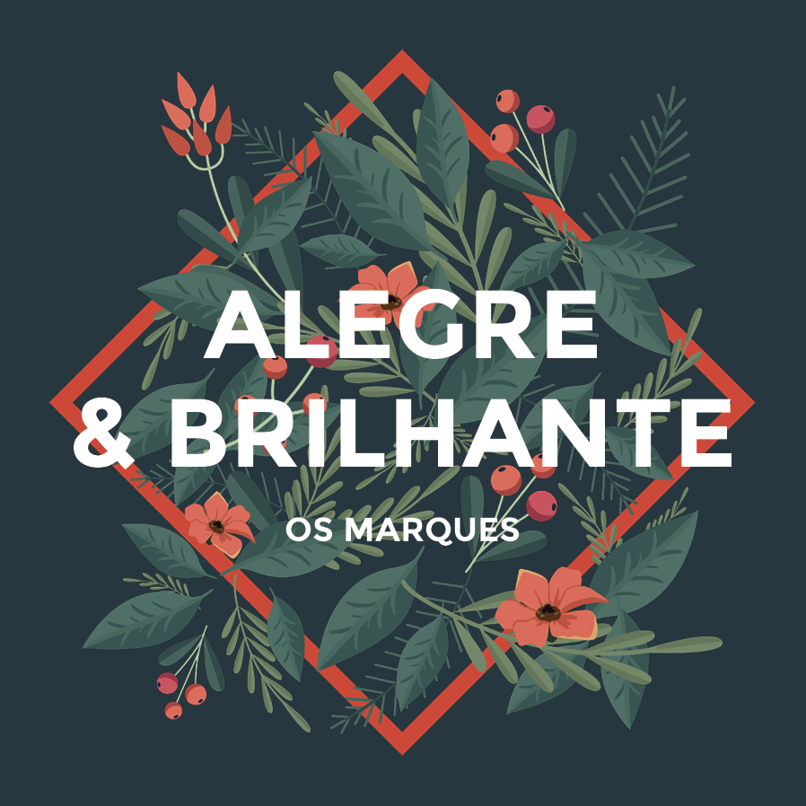 Cartões — Grinalda moderna