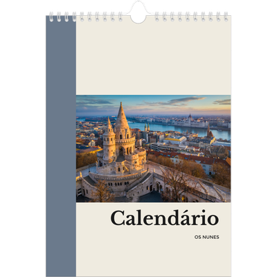 Calendário fotográfico A4 — Vistas do mundo [capa]