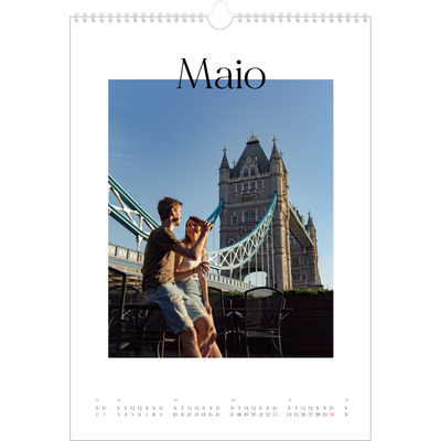 Calendário A3 — O meu diário de viagem [Maio]