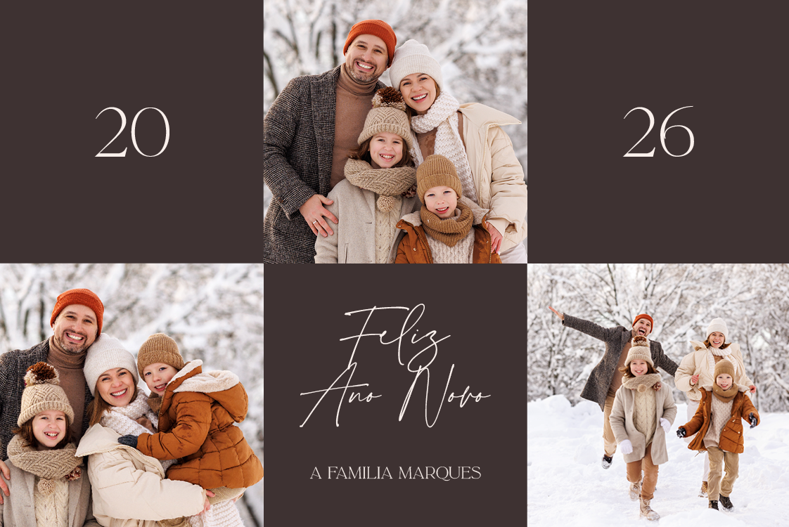 Cartões — Fotos axadrezadas