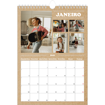 Calendário fotográfico A4 — O editorial deste ano