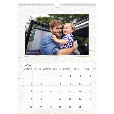 Calendário A3 — Embrulho floral [capa]