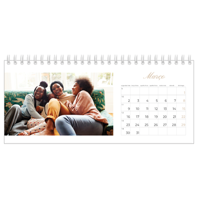 Calendários de mesa — Caixas de tiras fotográficas [Março]