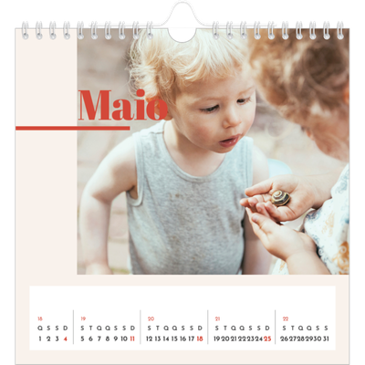 Calendário quadrado — Nostalgia dos anos 90 [capa]