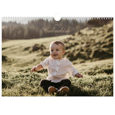 Calendário A3 Horizontal — Caixas de tiras fotográficas [capa]