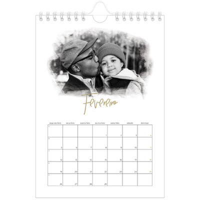 Calendário A5 — Efeitos fotográficos [Fevereiro]