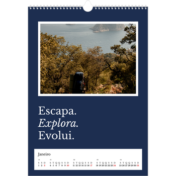 Calendário fotográfico A3 — Terra editorial