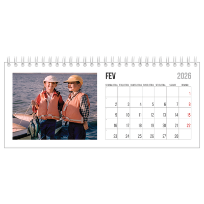 Calendários de mesa — Texto abreviado [Fevereiro]
