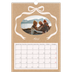 Calendário A3 — Papel kraft e laço [Abril]