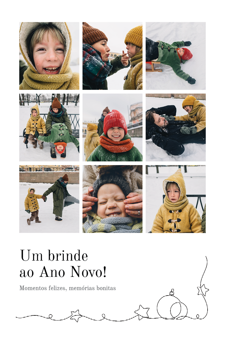 Cartões — Grelha festiva