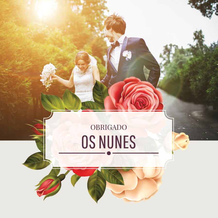 Cartões de agradecimento — Rosas vintage