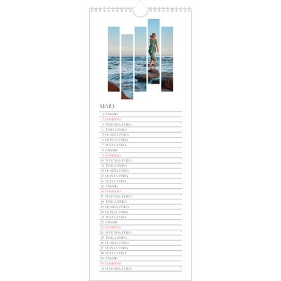 Calendário fino  — Mosaicos de viagem [Maio]