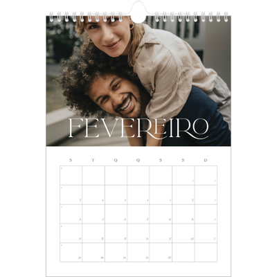 Calendário fotográfico A4 — Maior que a vida [Fevereiro]