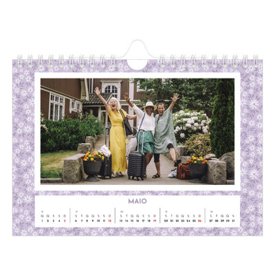 Calendário A5 horizontal — Florescer [capa]