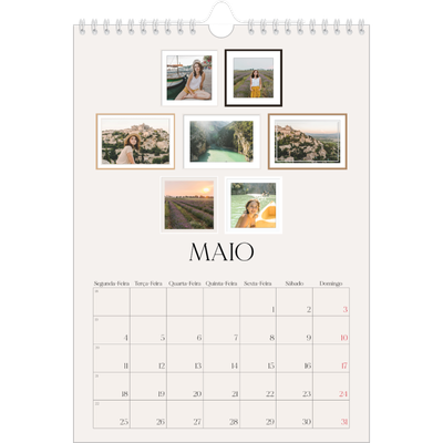 Calendário fotográfico A4 — Galeria de fotografias de parede [capa]