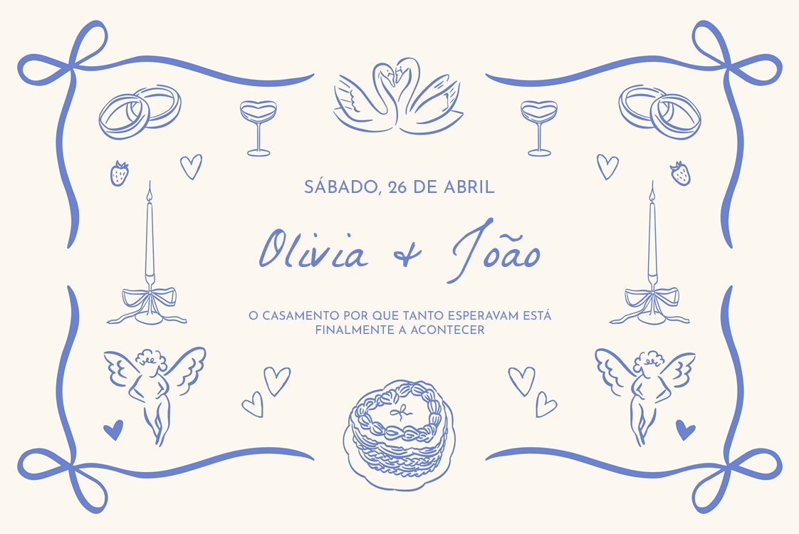 Convites — Laços e rabiscos