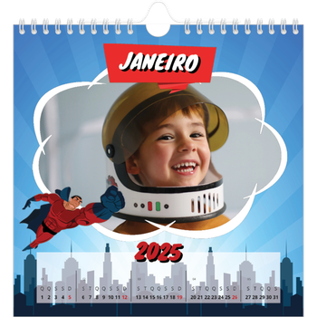 Calendário fotográfico quadrado — Banda desenhada