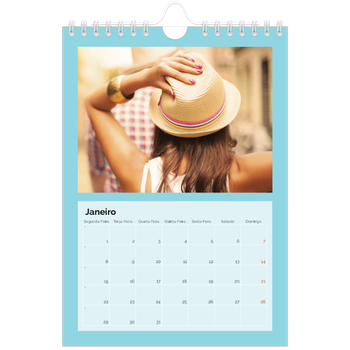 Calendário A5 — Brilhante e arrojado