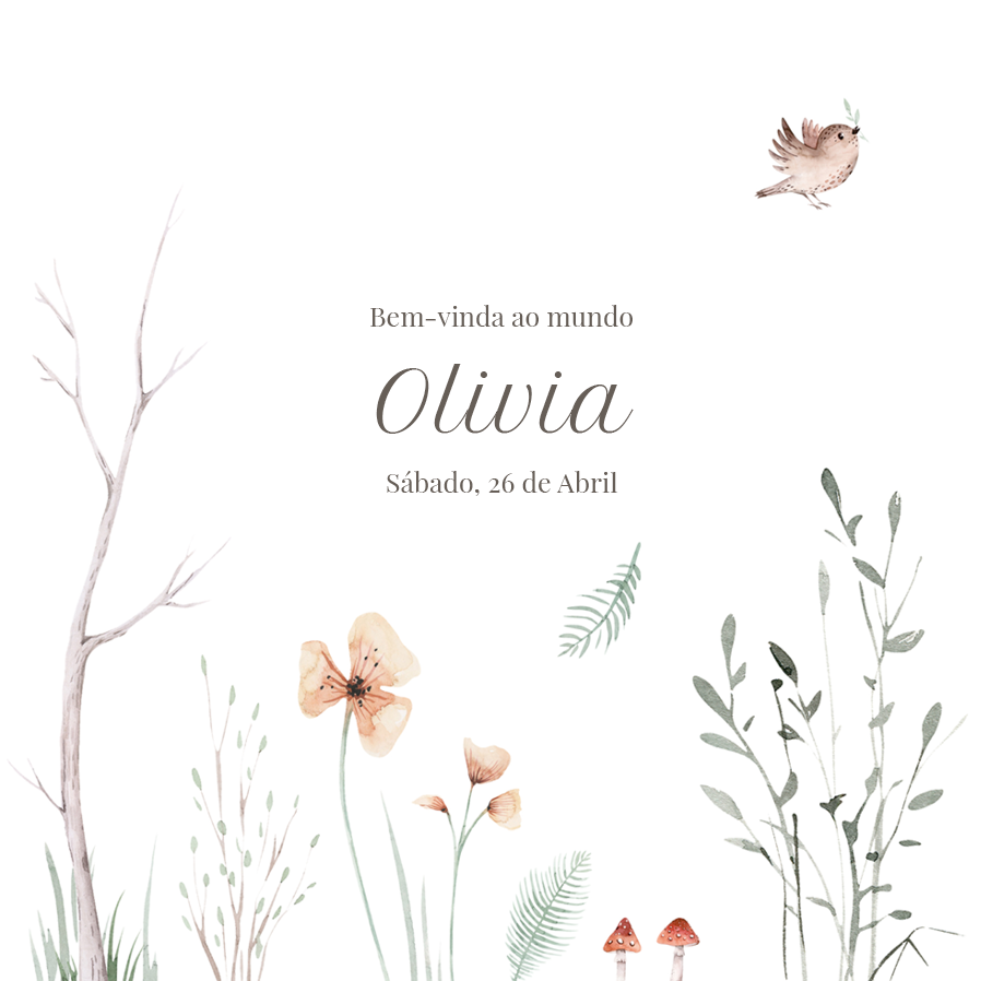 Convites — Primavera gentil