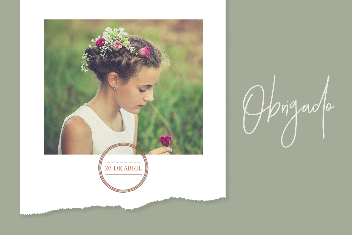 Cartões de agradecimento — Sálvia