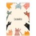 Calendário A5 — Patas de gato e rabiscos [capa]