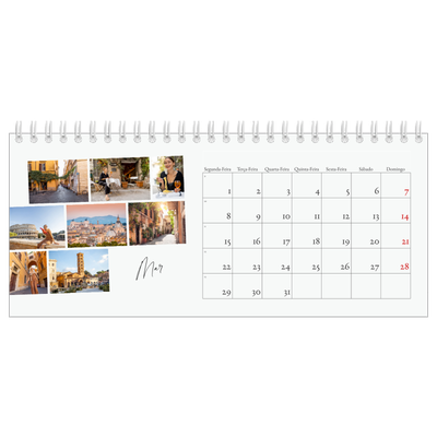 Calendários de mesa — Férias na cidade [Março]