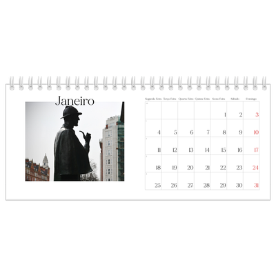 Calendários de mesa — O meu diário de viagem [Janeiro]