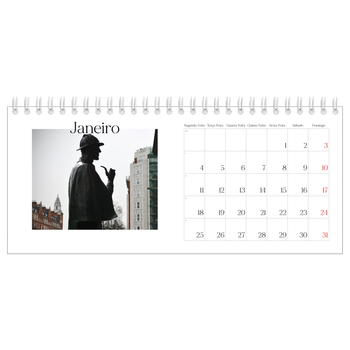 Calendário de Fotografias de Mesa — O meu diário de viagem