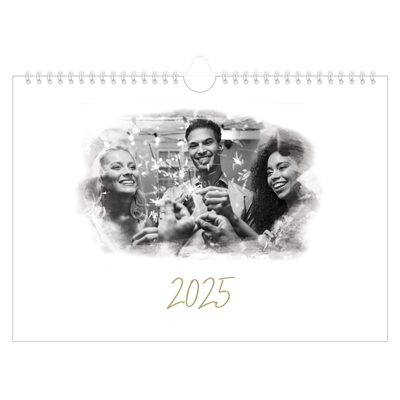 Calendário A4 horizontal — Efeitos fotográficos [capa]