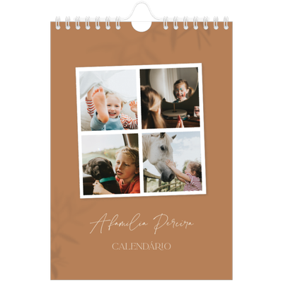 Calendário A5 — Com os pés no chão [capa]